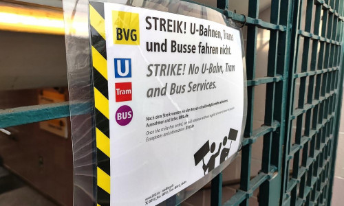 Streik bei den Berliner Verkehrsbetrieben (Archiv)