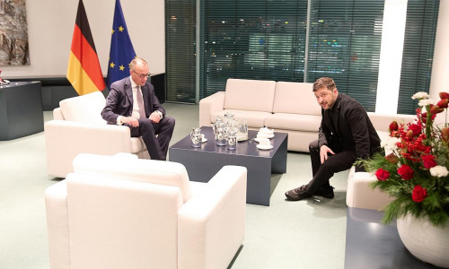 Friedrich Merz und Wolodymyr Selenskyj (Archiv)