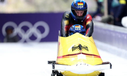 Johannes Lochner und Georg Fleischhauer im Zweierbob bei Olympia 2026