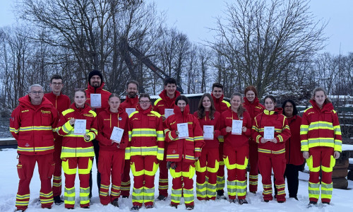 Die Teilnehmer des SAN A-Kurses.