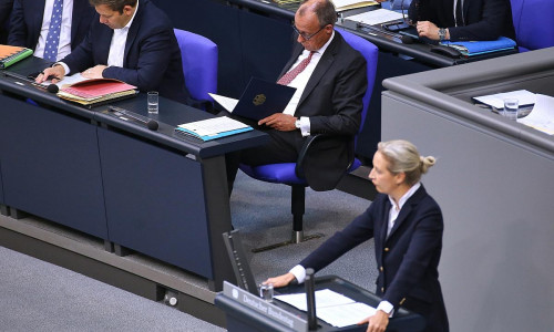 Lars Klingbeil, Friedrich Merz, Alice Weidel (Archiv)