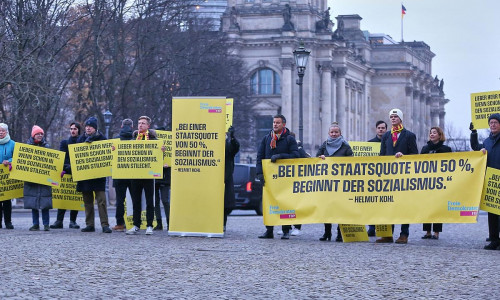 Demo der FDP vor dem Brandenburger Tor (Archiv)