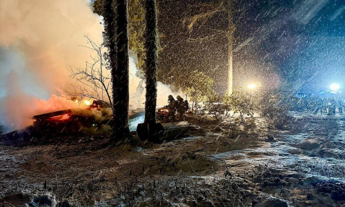 Gebäudebrand in Teufelsmoor  (Archiv)