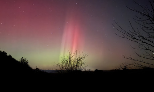 Mit viel Glück bekommt man im März auch bei uns Polarlichter zu sehen. 