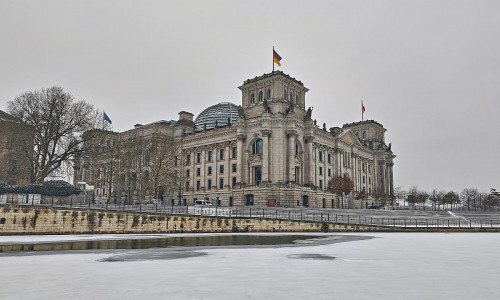 Regierungsviertel im Winter (Archiv)