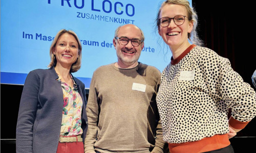 Zwei starke Förderprogramme im Landkreis Wolfenbüttel machen sich auf den Weg: Klasse Orte und Denk Dein Dorf. Vertreten durch Heide Gebhardt, Sven Volkers und Johanna von Anshelm.