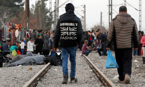 Flüchtlinge auf der Balkanroute (Archiv)
