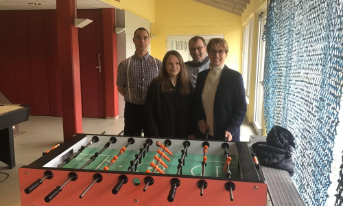 JUZ-Leiter Michael Simon (v.l.), Sina Michalik, Rainer Apel und Andrea Föniger.