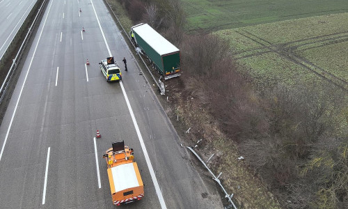 verunfallter Sattelzug (Archiv)