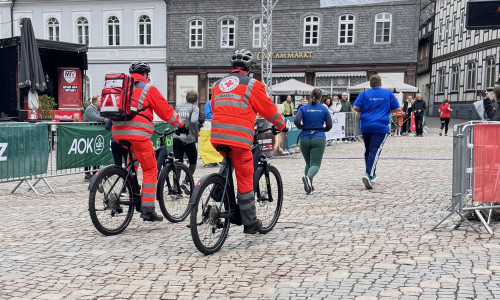 Einsatz beim Goslarer Altstadtlauf.