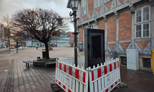 In der Innenstadt wurde nun die erste digitale Info-Stele installiert. 