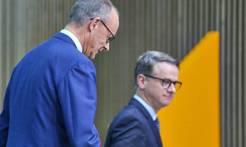 Friedrich Merz und Carsten Linnemann (Archiv)
