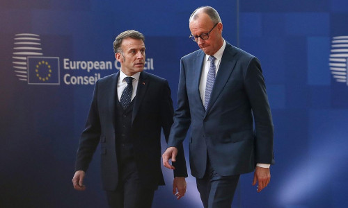 Emmanuel Macron und Friedrich Merz am 19.03.2026