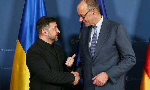 Wolodymyr Selenskyj und Friedrich Merz (Archiv)