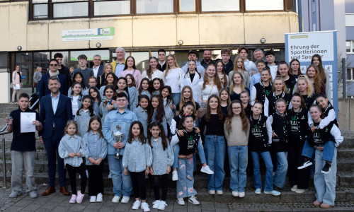 Die geehrten Sportlerinnen und Sportler. 