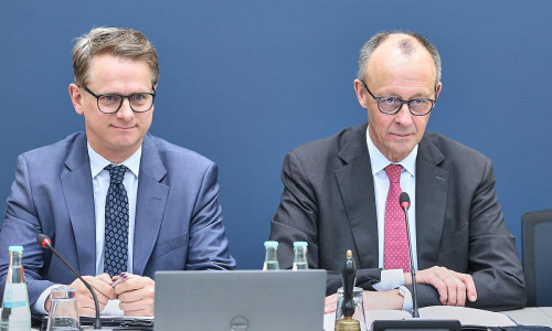 Carsten Linnemann und Friedrich Merz (Archiv)