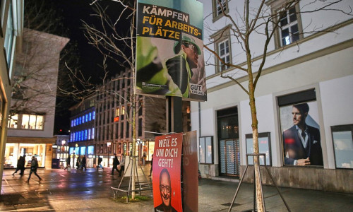 Wahlplakate zur Landtagswahl von CDU und SPD in Baden-Württemberg (Archiv)