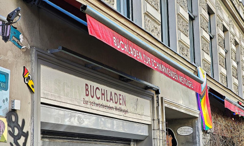 Vom Buchhandlungspreis ausgeschlossener Buchladen "Zur schwankenden Weltkugel" (Archiv)