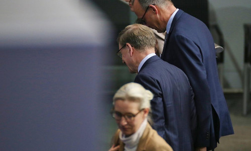 Alice Weidel, Johann Wadephul und Friedrich Merz (Archiv)