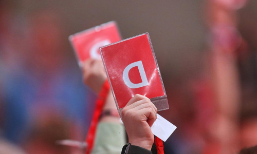 Abstimmung auf SPD-Parteitag (Archiv)