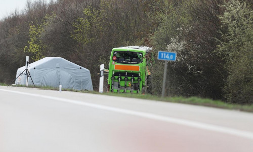 Unfall auf der A 9 bei Leipzig im Jahr 2024 (Archiv)
