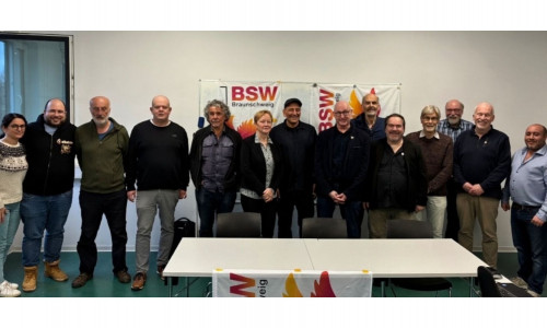 Die Kandidaten des BSW für die Kommunalwahl.