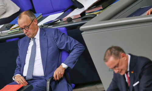 Friedrich Merz und Tino Chrupalla (Archiv)