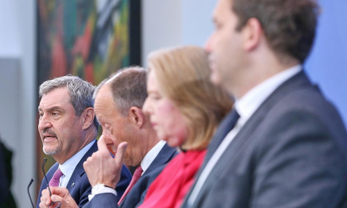 Pressekonferenz nach Koalitionsausschuss am 13.04.2026