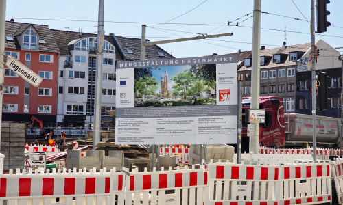 Der Hagenmarkt ist derzeit eine Großbaustelle.