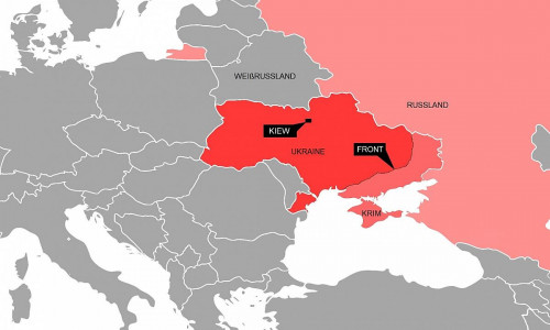 Frontverlauf in der Ukraine (Archiv)