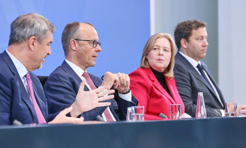 Pressekonferenz nach Koalitionsausschuss am 13.04.2026