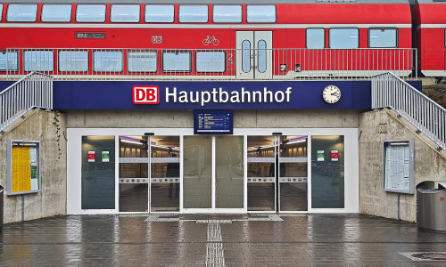 Regionalzug am Hauptbahnhof