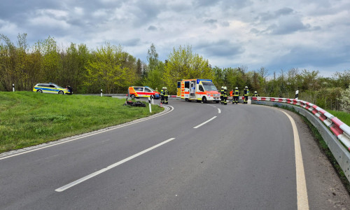 Zwischen Jerxheim und Jerxheim Bahnhof kam es zu einem Motorradunfall. 