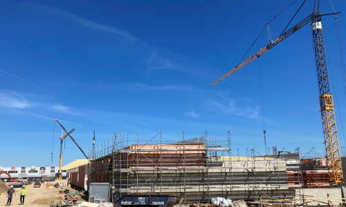 Der neue Markt nimmt langsam Gestalt an.