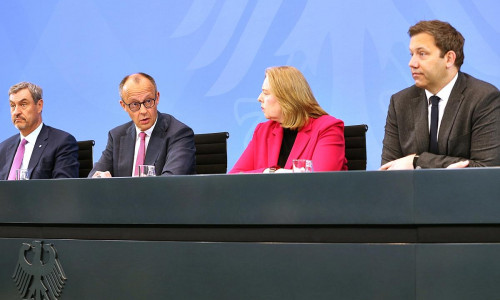 Pressekonferenz nach Koalitionsausschuss am 13.04.2026