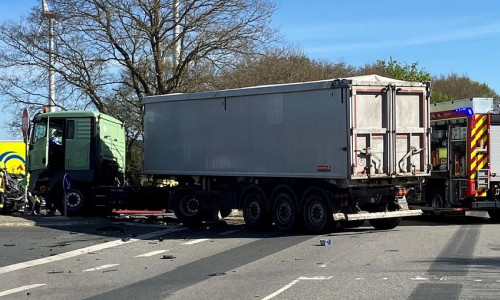 Verkehrsunfall auf der L135 im Bereich Hagen (Archiv)