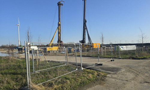 Derzeit ruhen die Arbeiten in Mehrum.