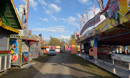 Noch ruht der Rummel - Samstag geht es los.