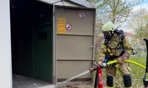 Im Trafohaus war es zu einem Kabelbrand gekommen.