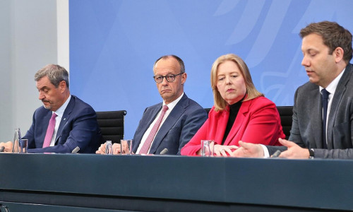 Pressekonferenz nach Koalitionsausschuss am 13.04.2026