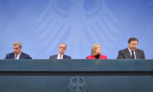 Pressekonferenz nach Koalitionsausschuss am 13.04.2026