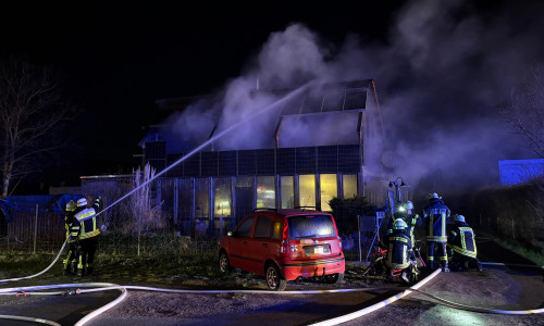 Ein Einfamilienhaus brannte in Hohenhameln.