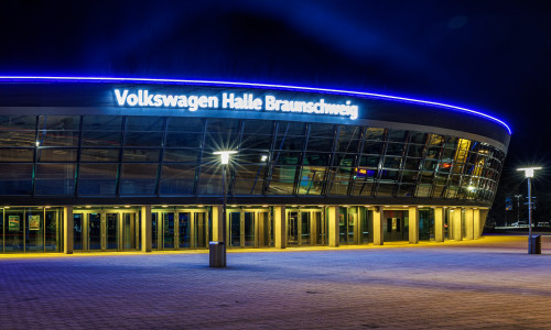 Die VW-Halle: Sie soll auch in der kommenden Saison Austragungsort für Spiele in der ersten Basketball-Bundesliga sein (Archivbild).
