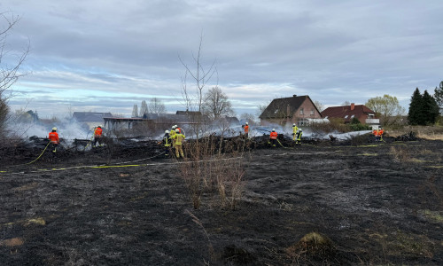Die Feuerwehr löschte den Brand.