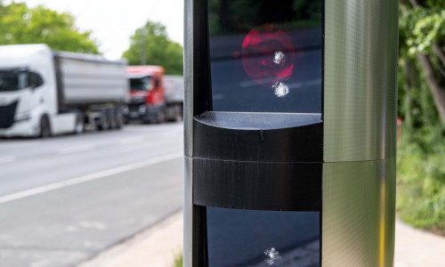 Der Blitzer an der Westphalenstraße am Salzgittersee wurde beschädigt.