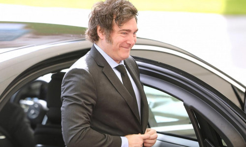 Javier Milei 2024 in Berlin (Archiv)