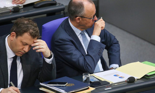 Lars Klingbeil und Friedrich Merz (Archiv)