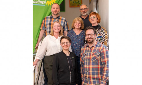 So gehen die Vechelder Grünen in die Kommunalwahlen. An der Spitze: Claudia Wilke (vorne links).