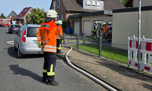 Die Feuerwehr im Einsatz.