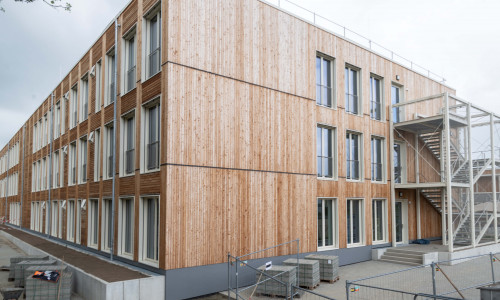 Der Neubau der Grundschule Altstadtschule am Standort Wiesenstraße.